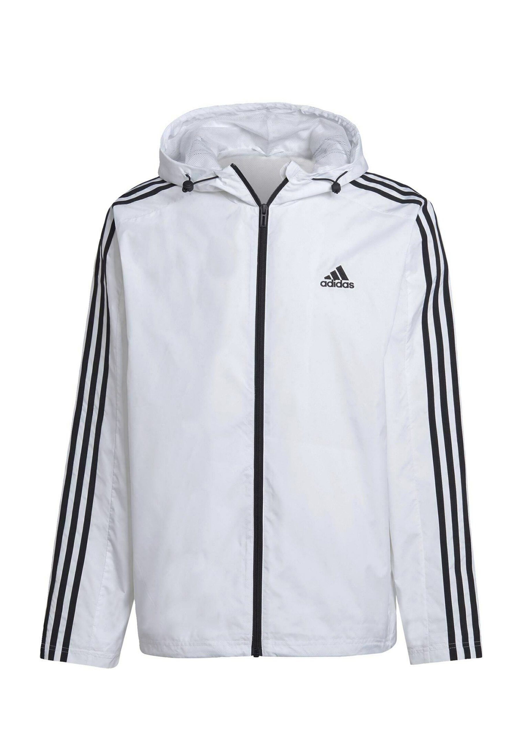 adidas Sportswear ESSENTIALS 3-STRIPES - Windbreaker - white - Zalando
