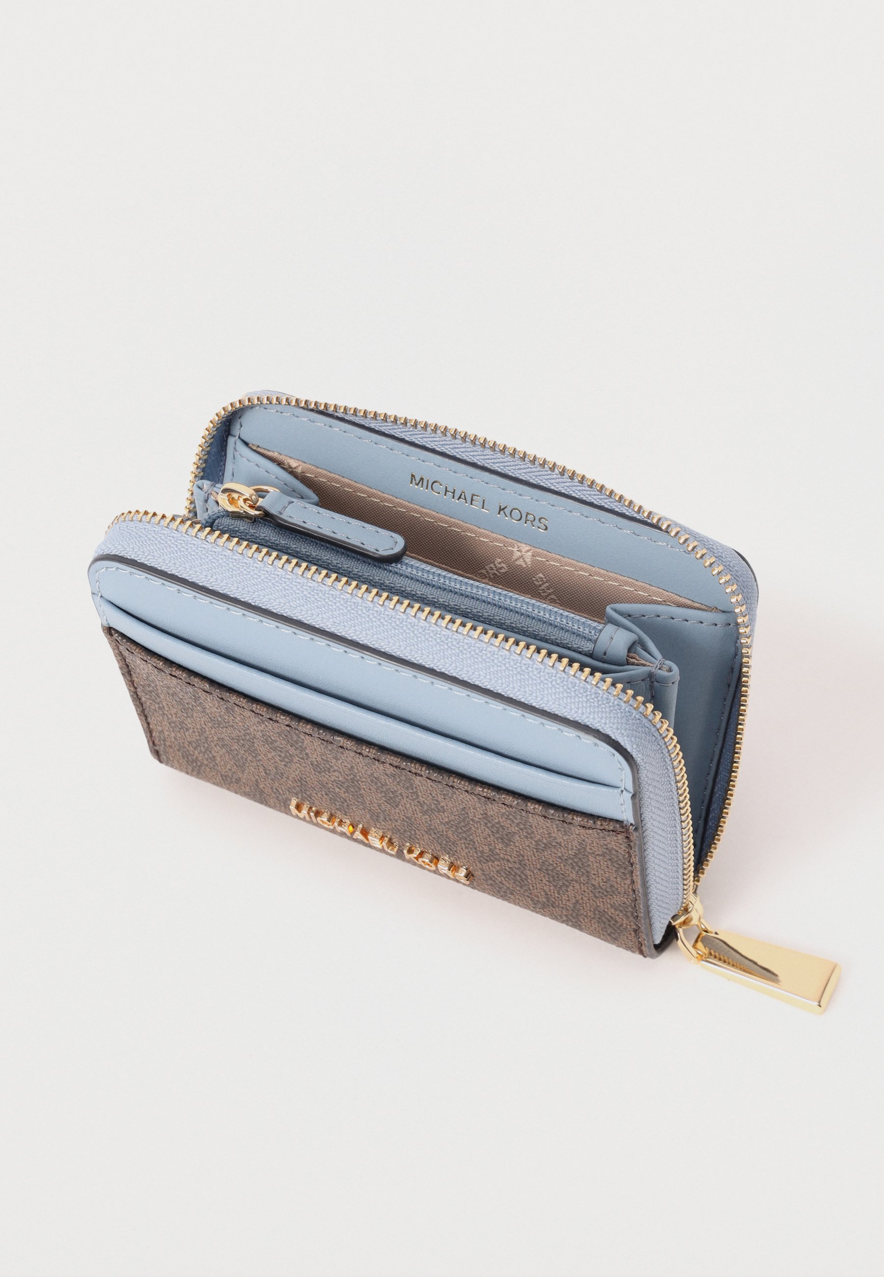 MICHAEL Michael Kors JET COIN CARD CASE - Portofel - brown/blue