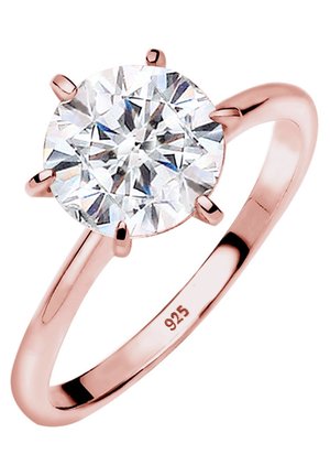 SPARKLING BASIC - MIT KRISTALLEN VON SWAROVSKI® - Bague - rosegold-coloured/white