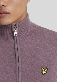 Lyle & Scott ZIP THROUGH - Cardigan - x highland mauve marl