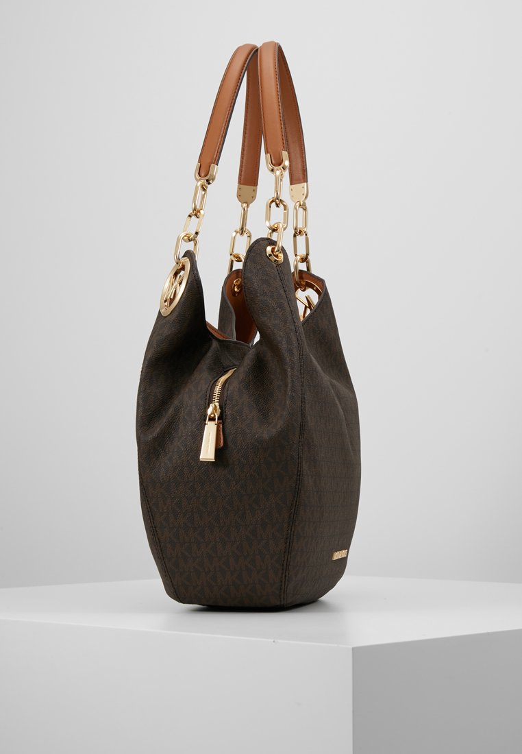 michael kors black and brown tote