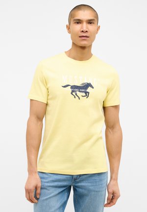 Print T-shirt - gelb