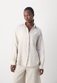 Marc O'Polo BLOUSE LONG SHAPE LONG VOLUME SLEEVES CHEST POCKET - Button-down blouse - multi