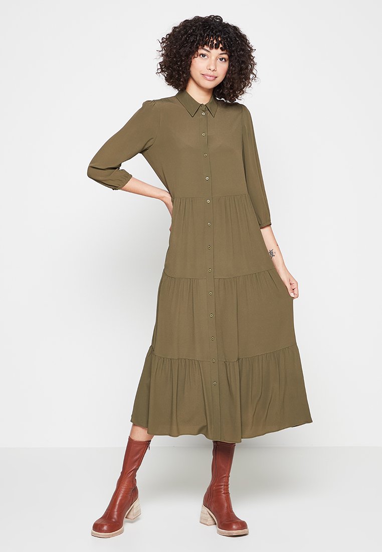 LUISA CERANO Blousejurk olijfgroen