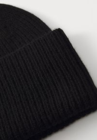 Davida Cashmere FOLD - Adīta cepure - black