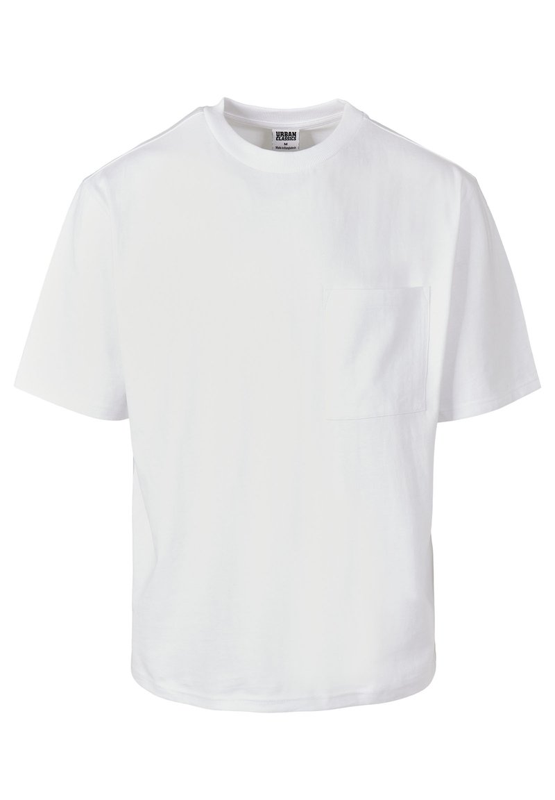 Urban Classics HEAVY BOXY POCKET TEE - Jednoduché tričko - white