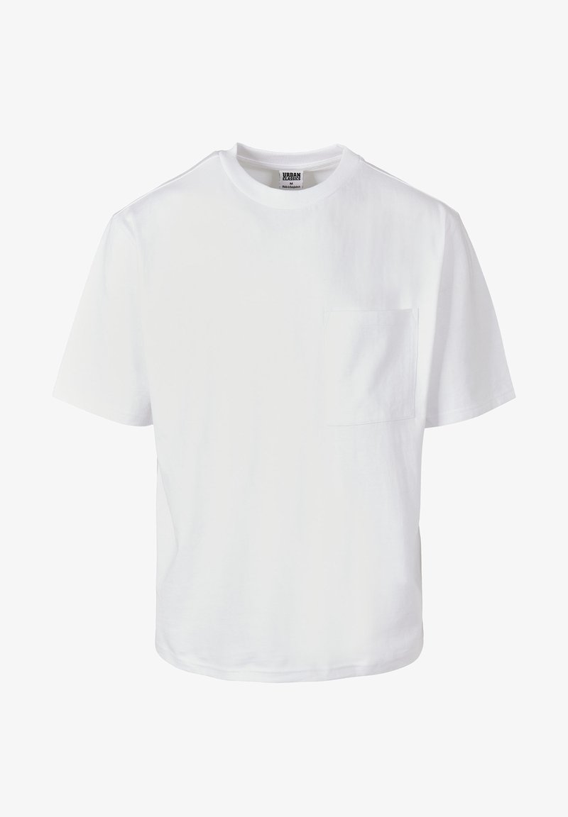 Urban Classics HEAVY BOXY POCKET TEE - Jednoduché tričko - white