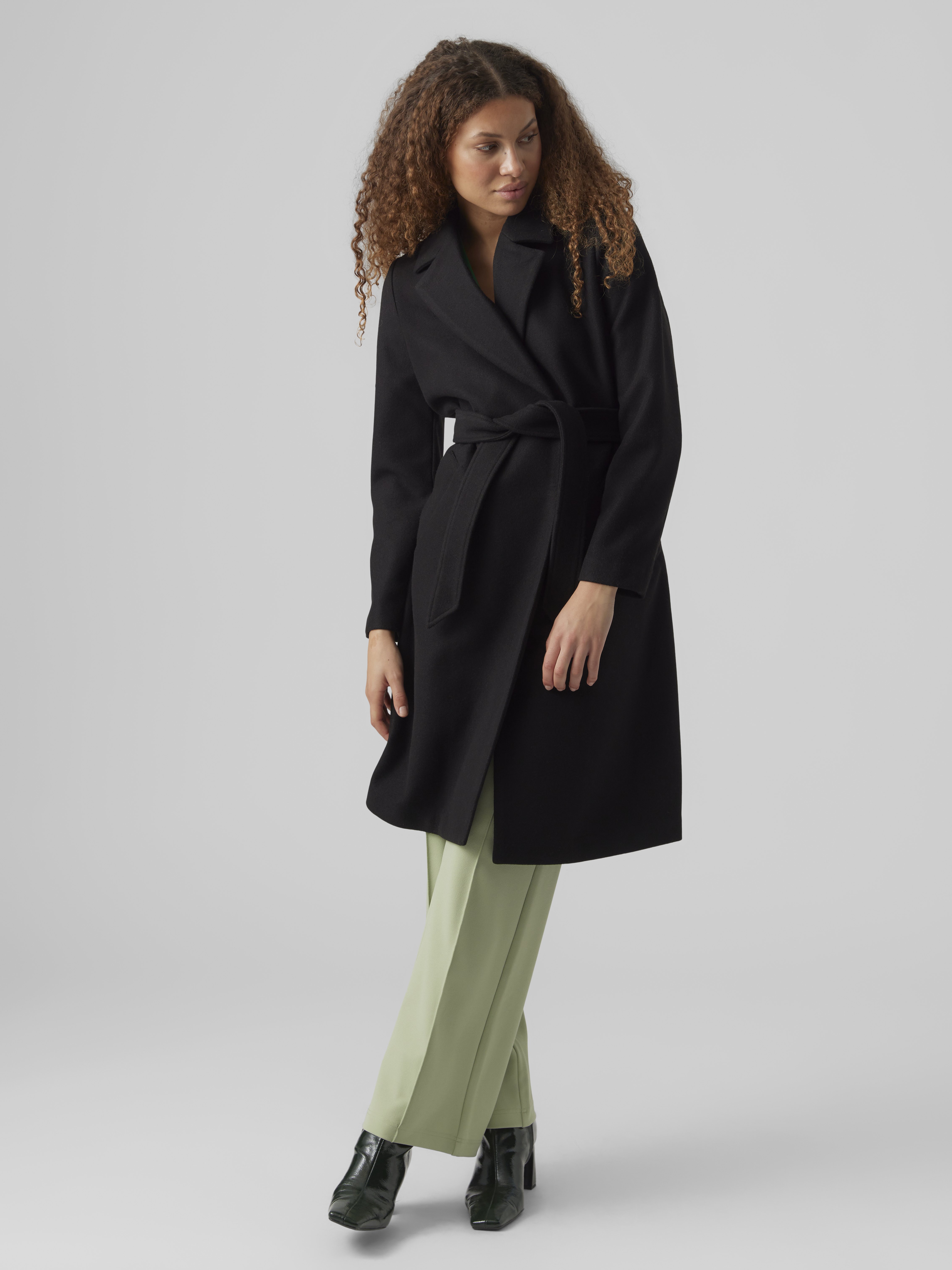 Vero Moda VMFORTUNEAYA - Classic coat - black - Zalando.co.uk