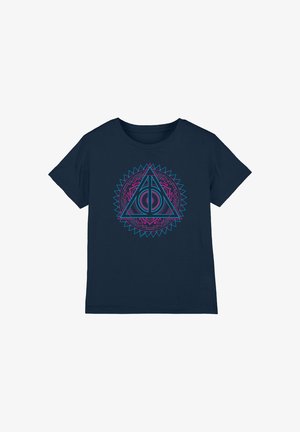 Cotton Soul, HARRY POTTER DEATHLY HALLOWS TECH UNISEX - Print T-shirt - dark blue