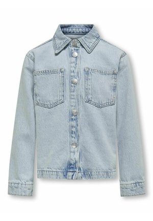 FLY-AWAY KRAGEN ÄRMELBÜNDCHEN MIT KNOPF  - Cowboyjakker - light blue denim
