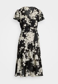 Lauren Ralph Lauren BELFORETTE SHORT SLEEVE DAY DRESS - Kasdienė suknelė - black/cream