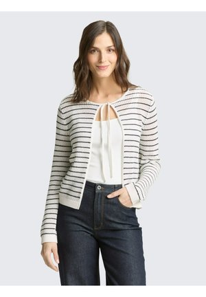 Vest - white/navy structure stripe