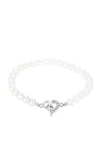Elli SPARKLING HEART - MIT KRISTALLEN VON SWAROVSKI® - Armband - weiß