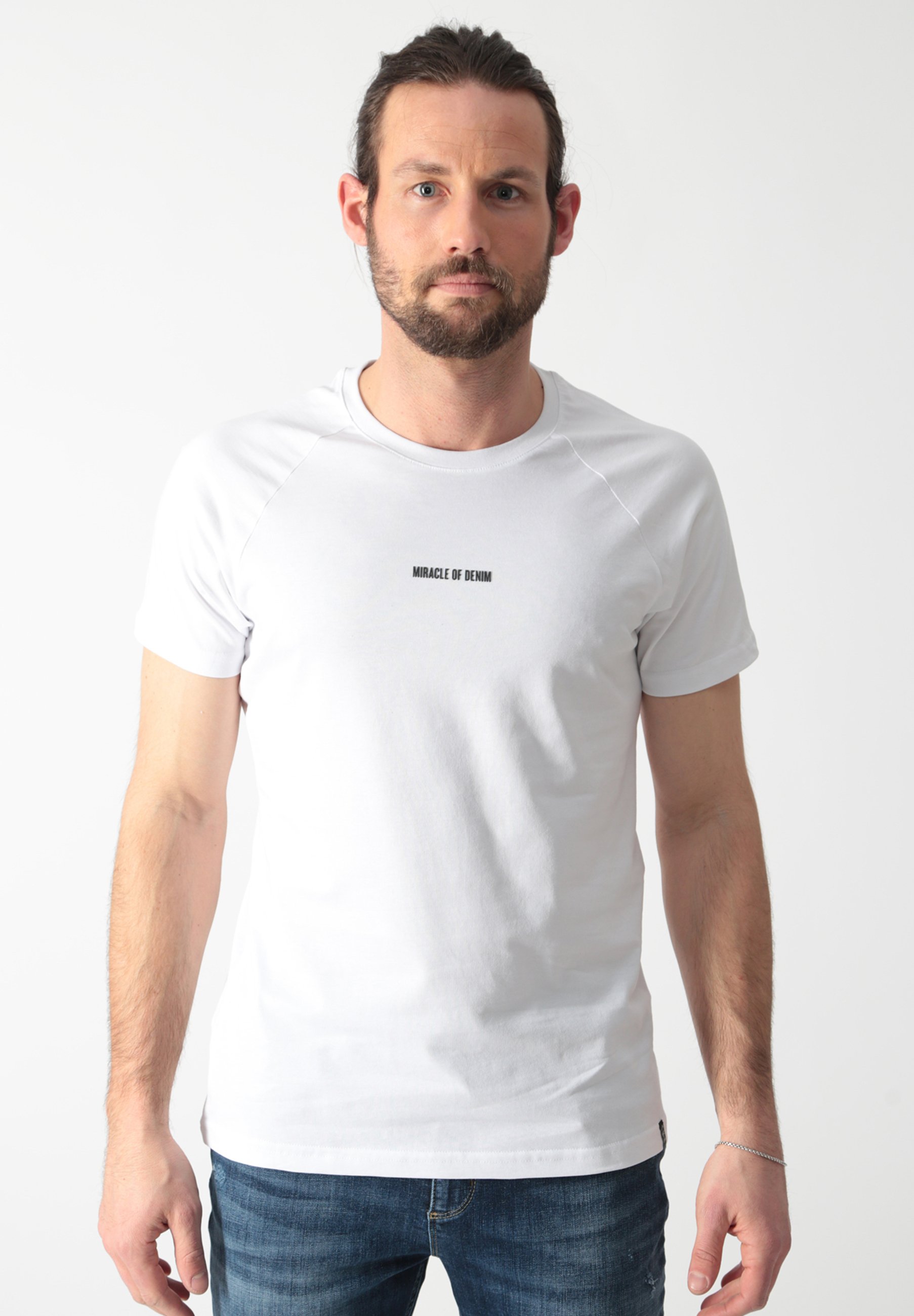 Miracle of Denim Basic T-shirt - weiß 