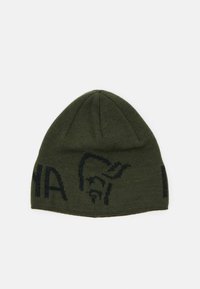 Norrøna - 29 LOGO BEANIE UNISEX - Adīta cepure - olive night melange Miniatūras attēls 1