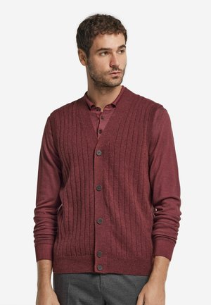Weste - rot- marsala melange