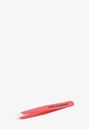 TWEEZERMAN SLANT TWEEZER - Hair removal tool - coral