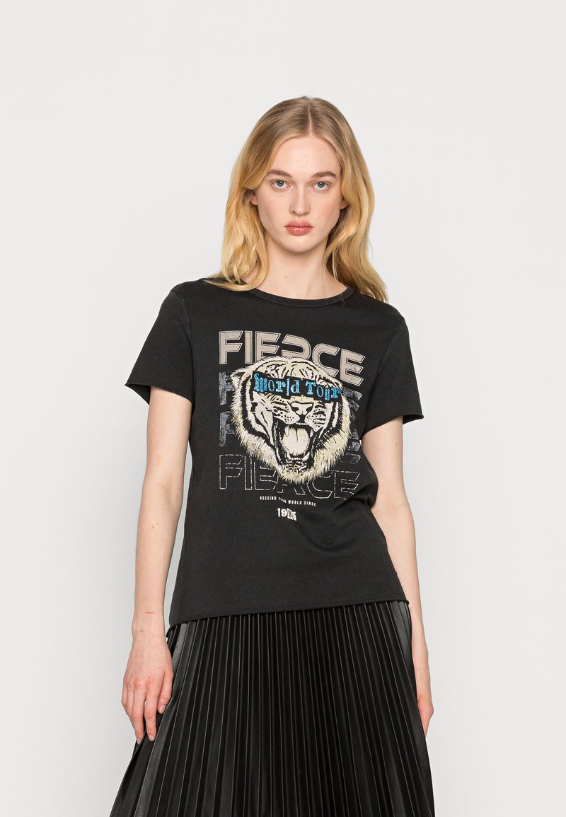 ONLY ONLLUCY REG S/S TOP JRS NOOS - Μπλουζάκι με στάμπα - black