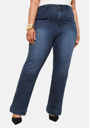 PLUS SIZE - MILLIE MACKINTOSH HIGH WAIST POCKET - Slimfit džínsy - inky blue