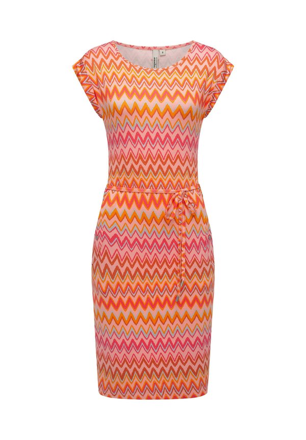 TAGGIEN PRINT - Etuikleid - peach