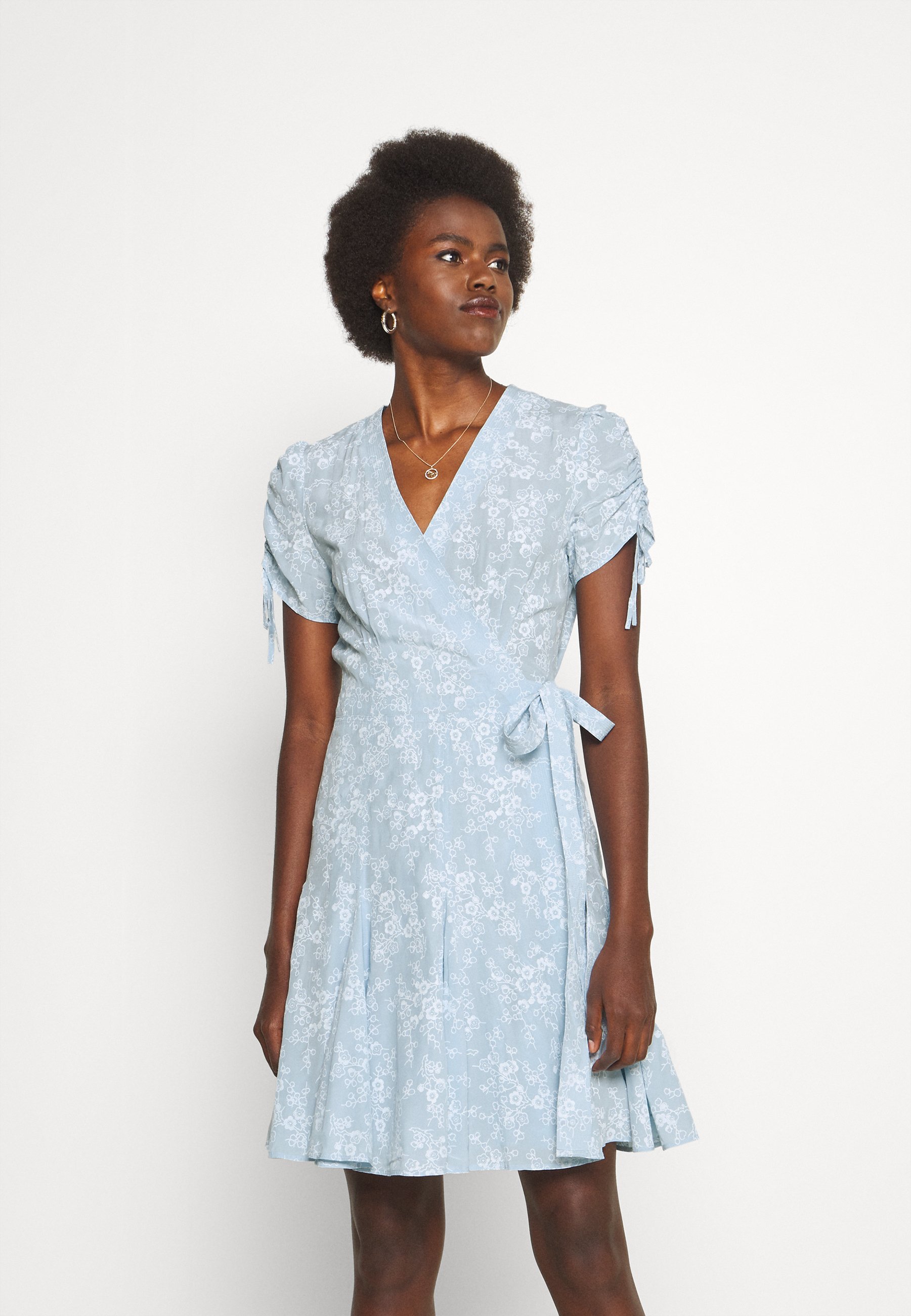 Polo Ralph Lauren Nami Short Sleeve Day Dress Light Blue Zalando Co Uk 