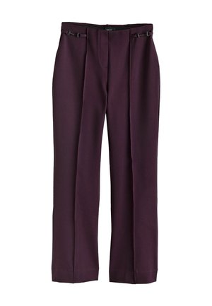 Next, PONTE HORSEBIT DETAIL BOOTCUT TROUSERS - Bukser - burgundy red