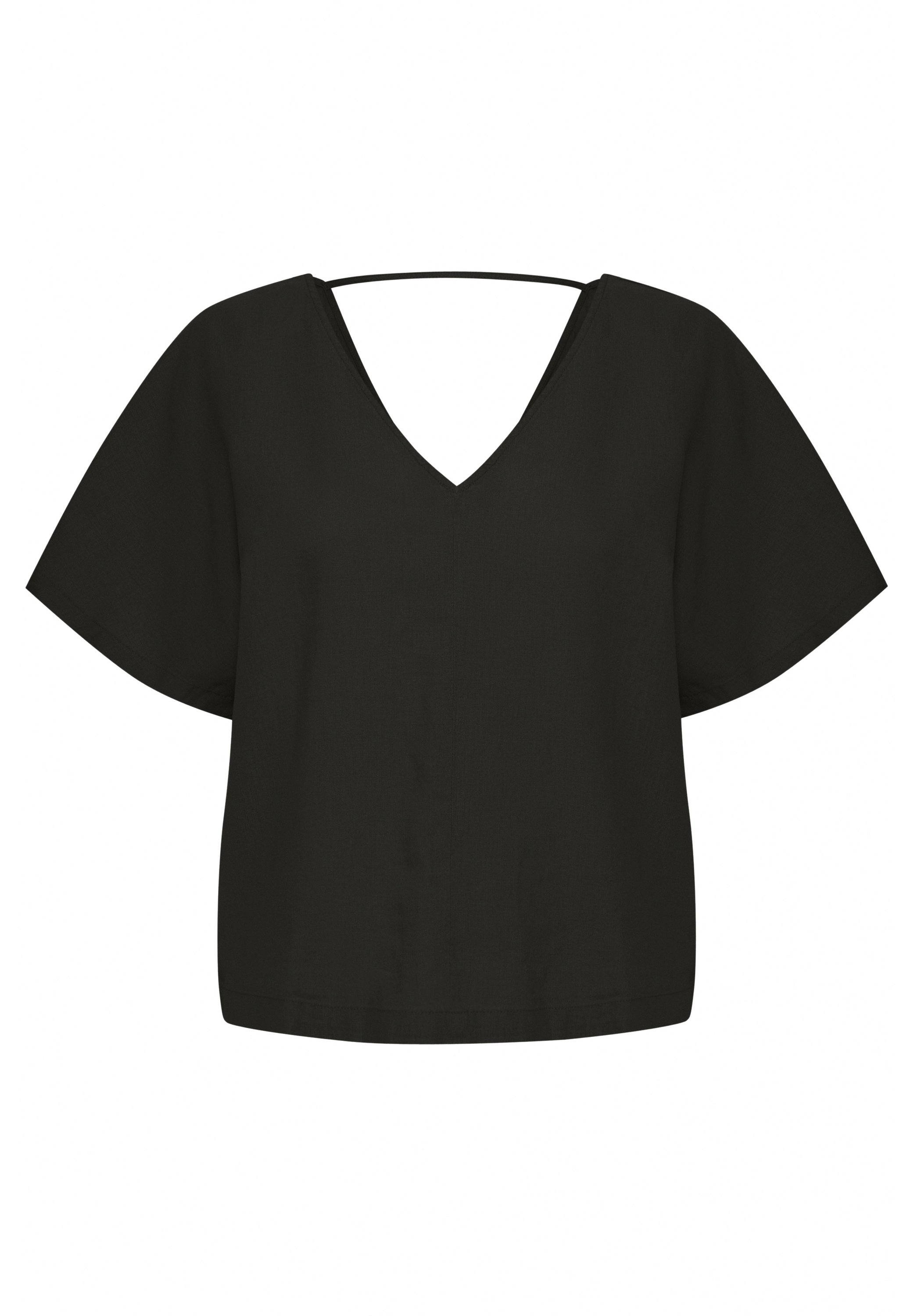 売れ筋商品|||ビーヤング シャツ レディース トップス BYFALAKKA VNECK BLOUSE - Blouse - black b.young BYFALAKKA VNECK BLOUSE - Blouse - black/black denim