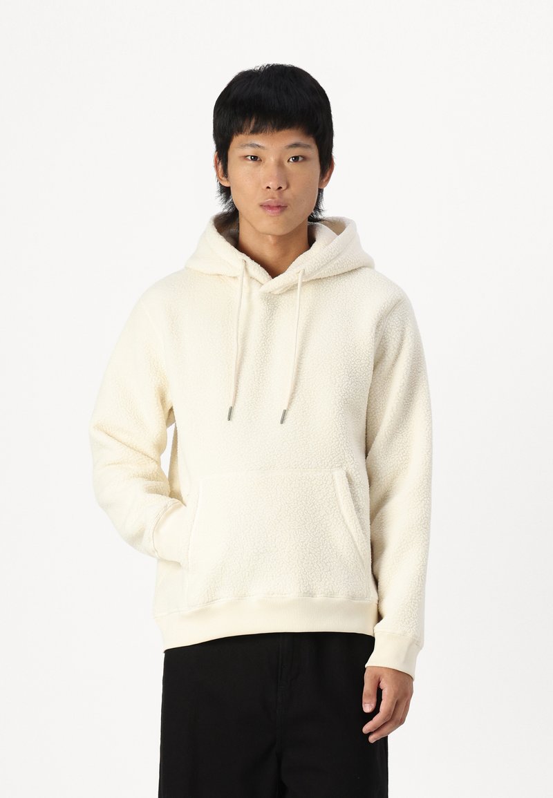 Only & Sons ONSEMILIO HOODIE UNISEX - Suéter de forro polar - antique white
