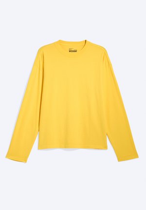 Weekday, LOOSE BOXY - T-shirt à manches longues - washed yellow