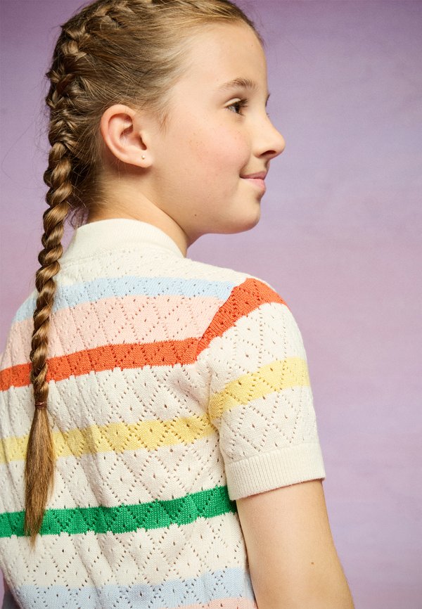 STRIPE CROCHET - Cardigan3