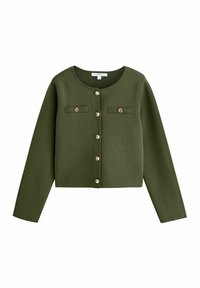 Next CREW NECK SMART - Cardigan - green khaki