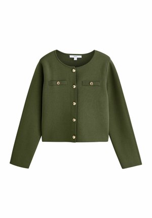 Next CREW NECK SMART - Strickjacke - green khaki