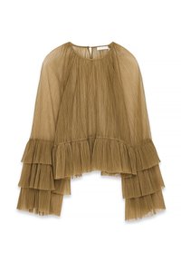 FLOUNCE SLEEVE - Pluus - khaki