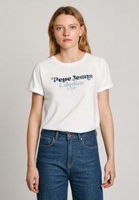Pepe Jeans Trükipildiga T-särk - white