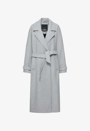 PULL&BEAR, BELTED LONG - COAT - Trenchcoat - dark grey