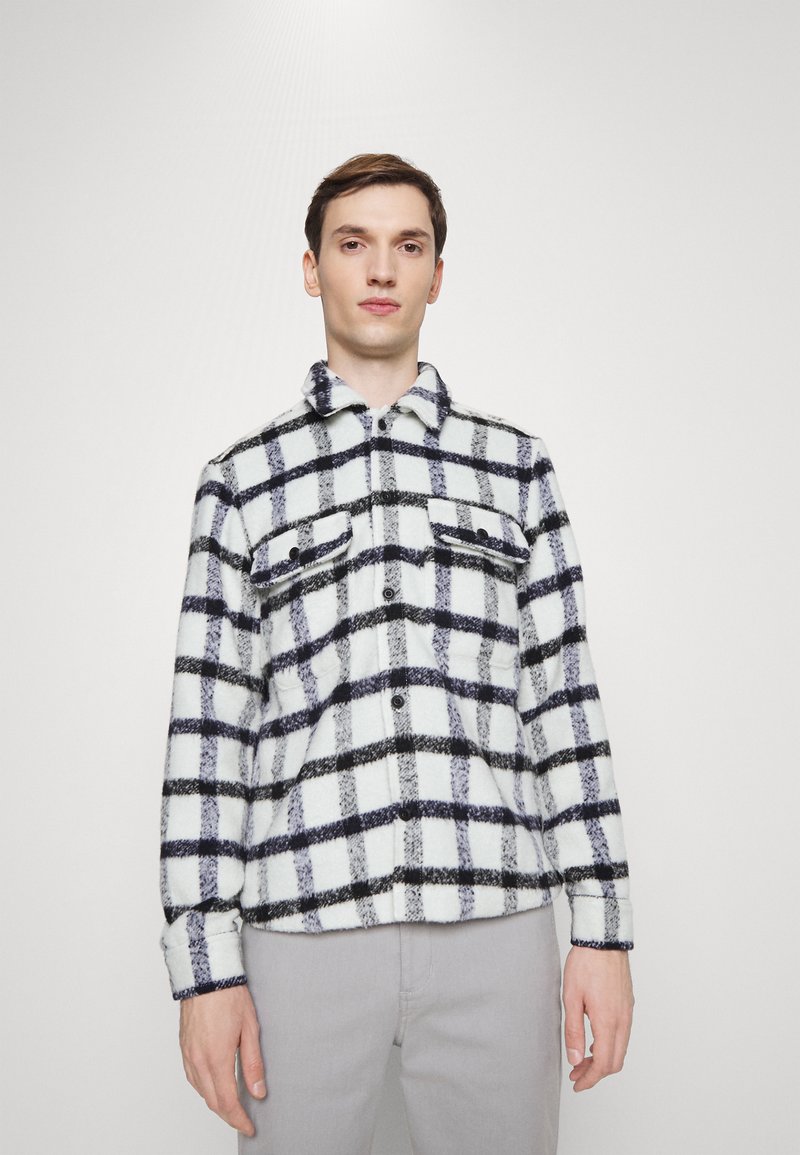 Casual Friday JUKES CHECKED SHACKET - Overgangsjakke - navy blazer
