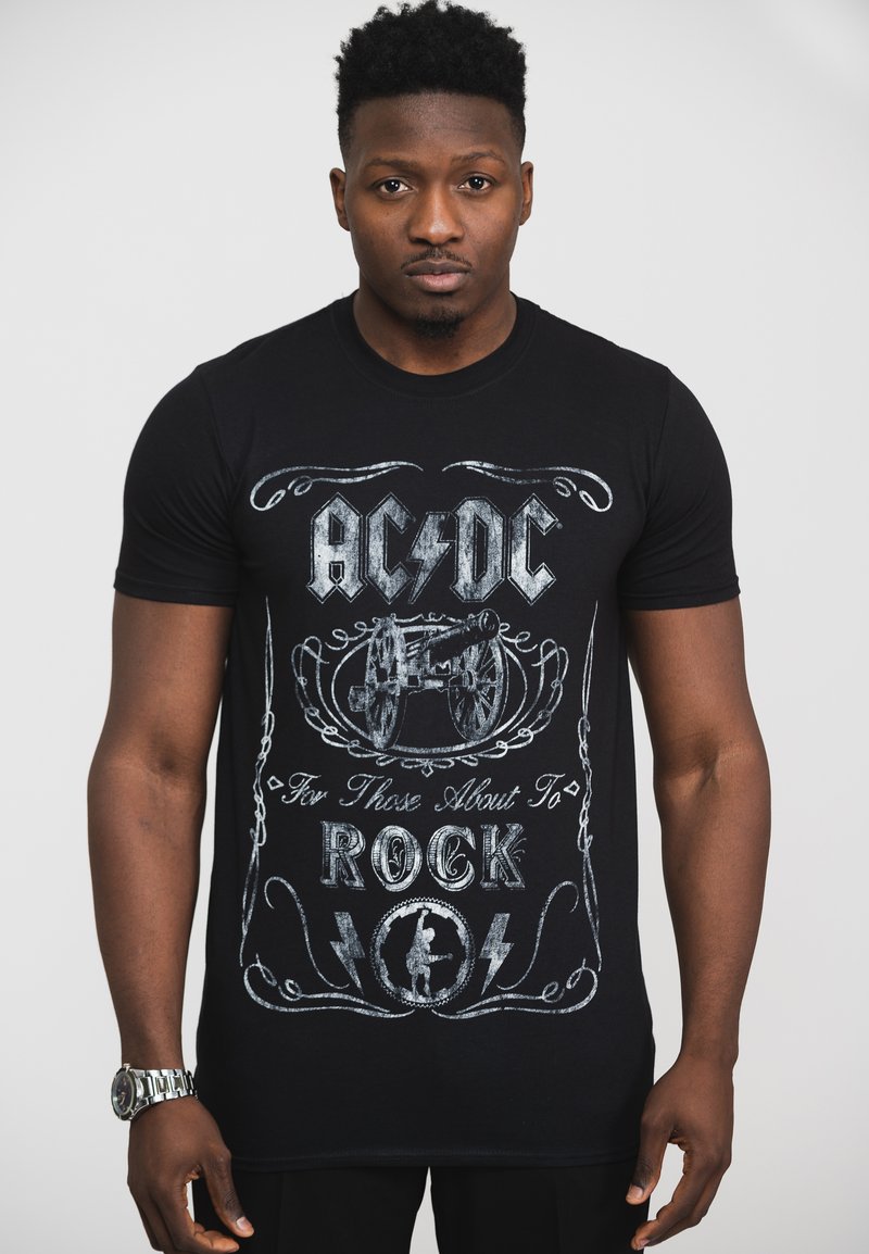 Paradiso Clothing AC/DC FOR THOSE ABOUT TO ROCK  - Print T-shirt - black