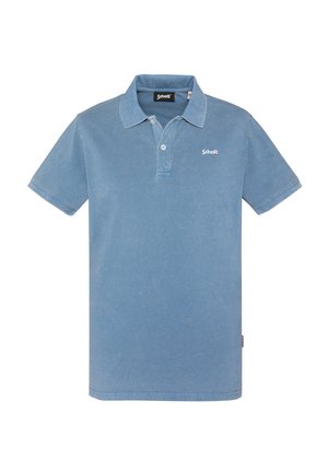 WASHED EFFECT - Poloshirt - bleu acier