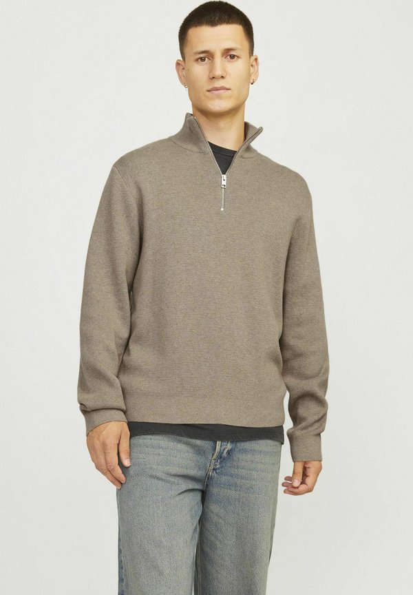 Strickpullover - greige