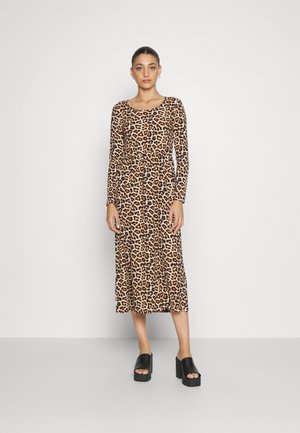 JDY JDYLOTUS O NECK DRESS  - Φόρεμα ημέρας - leobeige