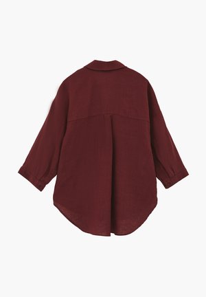 OXXO, OXXO SHIRT COLLAR OVERSIZE TUNIC SHIRT - Blusa - spiced apple