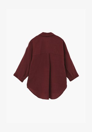OXXO, OXXO SHIRT COLLAR OVERSIZE TUNIC SHIRT - Blusa - spiced apple