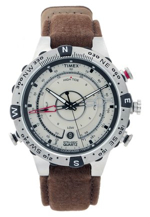 Timex EXPEDITION NORTH® TIDE TEMP COMPASS - Uhr - braun- und silberfarben