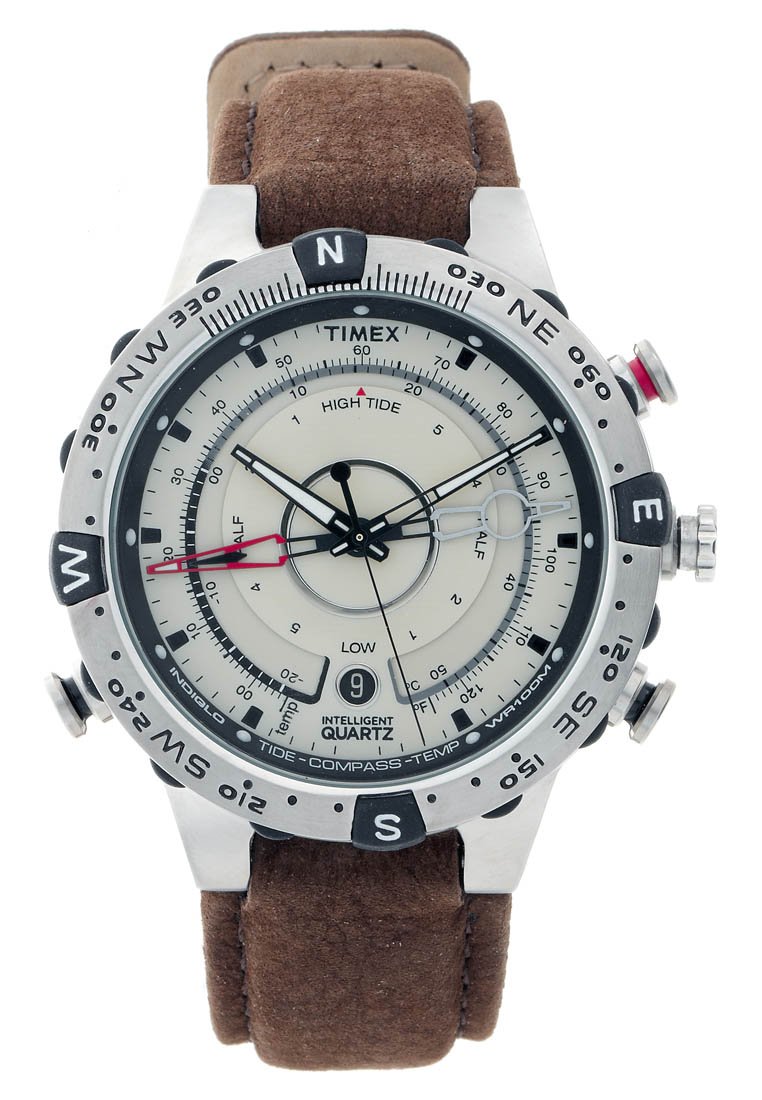 Timex EXPEDITION NORTH® TIDE TEMP COMPASS - Watch - braun- und silberfarben