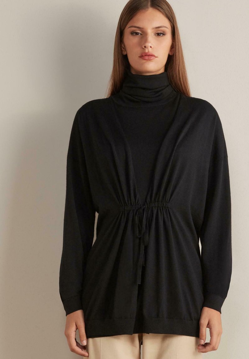 Damen Strickjacken | Falconeri Strickjacke schwarz/schwarz - QY06253 Damen Strickjacken | Falconeri Strickjacke schwarz/schwarz - QY06253