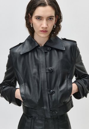 LAUREN - Leren jas - black