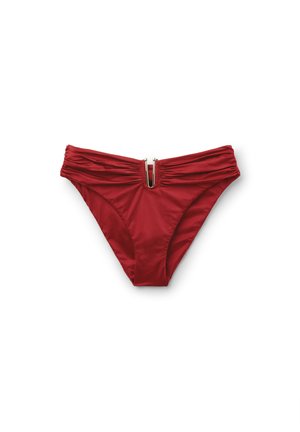 Calzedonia SHINY SATIN - Spodní díl bikin - red