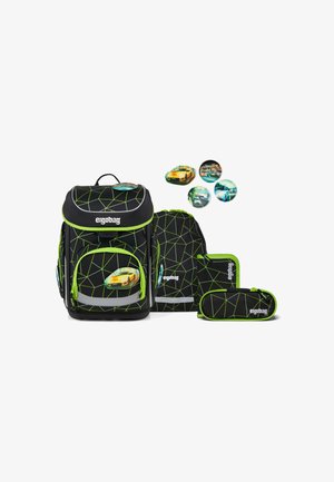 SET - Juego de mochilas escolares - cybär race - schwarz