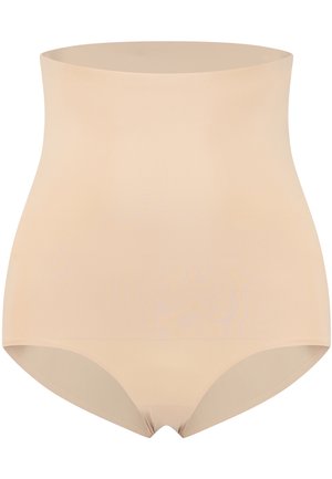 Nude taille-hoge shapewear slip van gladde, rekbare stof. Beschikt over een naadloos ontwerp met een brede tailleband voor ondersteuning.