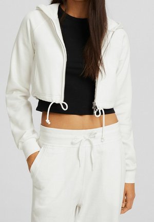 Sudadera con cremallera - white